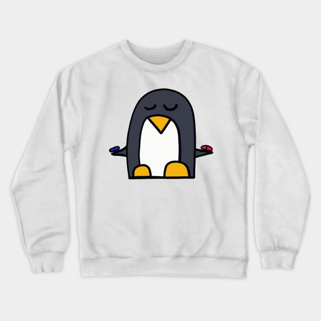 Red Pill / Blue Pill - Penguin from the Matrix Crewneck Sweatshirt by ThomaeArt